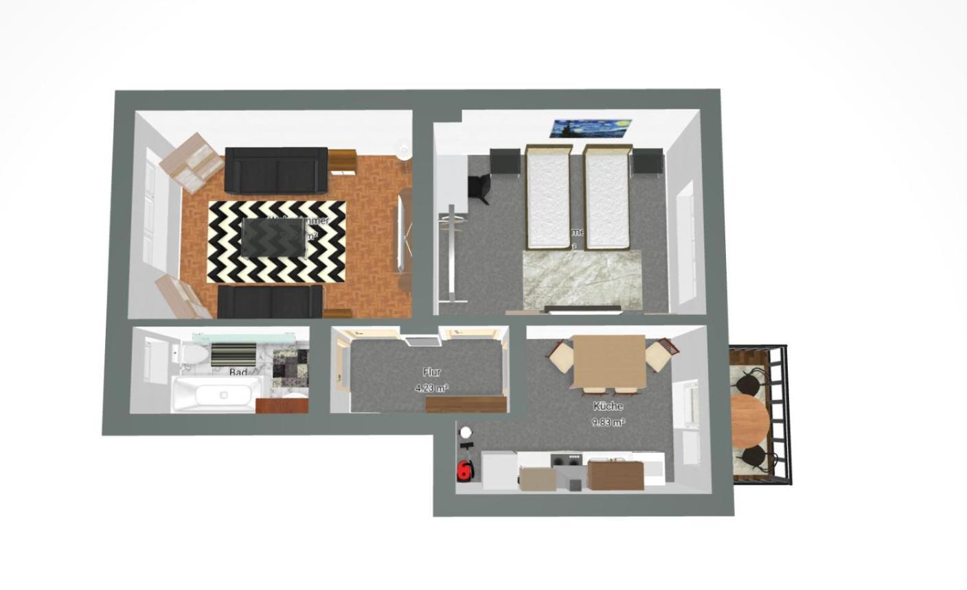 Gockel Homes 1 - Zentral Mit Balkon & Netflix Эссен Экстерьер фото